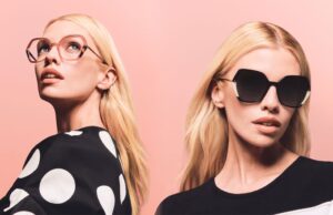 Stella Maxwell Fronts Carolina Herrera Eyewear Fall 2023 Ad