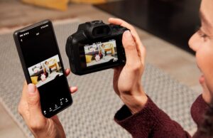 Go beyond smartphone photography with the compact Canon EOS R100