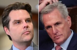 JUST IN: Rep. Matt Gaetz Files Ethics Complaint Against Former House Speaker Kevin McCarthy After He Lashed Out and Sucker-Punched Rep. Tim Burchett | The Gateway Pundit