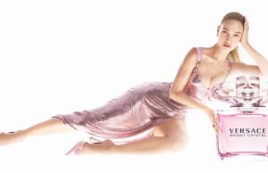 Versace Bright Crystal Perfume Ad: Lily James Shines