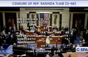 BREAKING: US House Votes to CENSURE Jew-Hating Rashida Tlaib over Anti-Israel Remark – Here are the 22 Democrats Who Voted Yes and the 4 RINOs Who Voted No | The Gateway Pundit