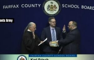 WATCH: Virginia School Board Member Sworn In on Stack of Five Controversial LGBTQ Books Instead of the Bible | The Gateway Pundit