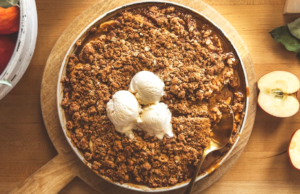 6-Ingredient Caramel Apple Crumble Recipe