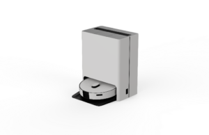 The Samsung Bespoke Jet Bot Combo can steam clean and uses AI to spot stains