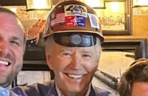 Clueless Joe Biden Poses With His Hard Hat on Wrong During Photo-Op With Construction Workers – Gets Savagely Mocked on Social Media | The Gateway Pundit