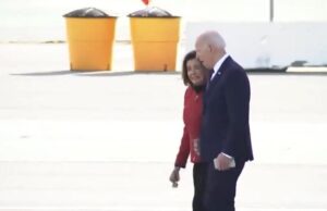 Joe Biden and Pelosi Hold Hands as they Shuffle Across Tarmac Like Nursing Home Patients (VIDEO) | The Gateway Pundit