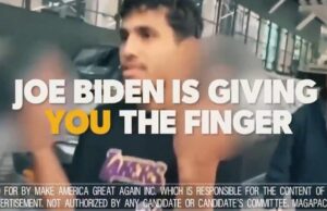 Fire: New Trump Campaign Ad ‘Joe Biden is Giving You the Finger’ (Video) | The Gateway Pundit