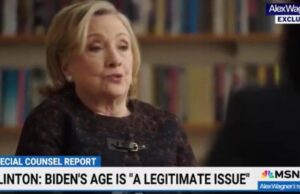 Hillary Clinton Says Biden’s Age ‘Legitimate Issue’ and People in White House Talk About Biden’s Old Age Behind the Scenes (VIDEO) | The Gateway Pundit
