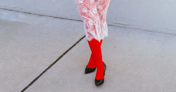 How to Wear & Style Coloured Tights: From Red To White