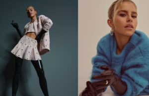 Caro Daur is a Fashion Plate for ELLE Czech