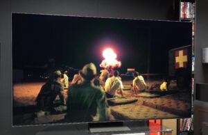 What is blooming on a TV?