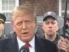 1/6 Cop Killer Trump Shows Up At Police Officer Wake To Tout “Law And Order”