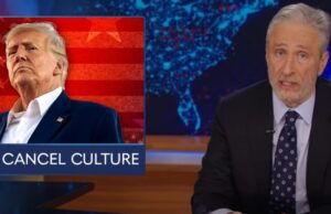 Jon Stewart, “Trump Is The Real Cancel Culture.”