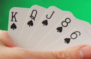 The Flush Poker Hand with 5 Cards of the Same Suit