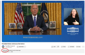 Nobody Cares: Joe Biden Drops Out of 2024 Race in Much-Anticipated Address to Nation – Only 6,603 People Tune in to White House YouTube Channel | The Gateway Pundit