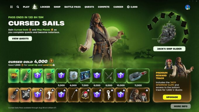 How to get both Jack Sparrow skins