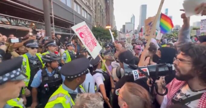 “DNC Go Home! Or We’re Gonna Bring the War Home!” – Pro-Hamas Protestors Flood Downtown Chicago Ahead of DNC Convention (VIDEO) | The Gateway Pundit