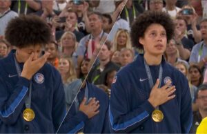 Newfound Gratitude: Brittney Griner Cries During National Anthem at Olympics – (VIDEO) | The Gateway Pundit
