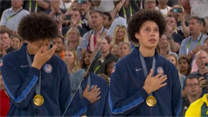 Newfound Gratitude: Brittney Griner Cries During National Anthem at Olympics – (VIDEO) | The Gateway Pundit