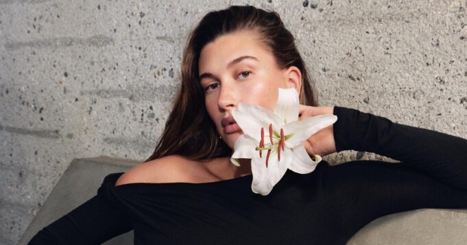 Hailey Bieber Glows with YSL Libre Fragrance Photoshoot