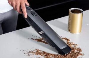 This mini Shark vacuum is perfect for cleaning the car