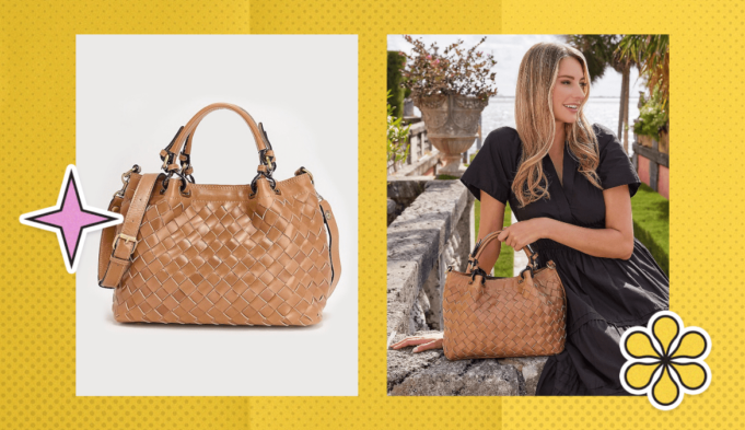 Patricia Nash Woven Leather Rometta Satchel: On Sale Now