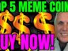 5 Best Meme Coins to Buy Now – Austin Hilton’s Top Picks