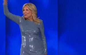 Jill Biden Walks Out on Stage at DNC Convention Wrapped in a Plastic Trash Bag (VIDEO) | The Gateway Pundit
