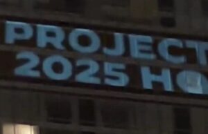 DNC Projects Project 2025 HQ On To Trump Tower Chicago