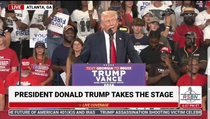 President Trump Takes the Stage to Thunderous Applause at Atlanta, Georgia Rally-“I Don’t Need Entertainers. I Filled the Stadium Because I’m Making America Great Again!” (VIDEO) | The Gateway Pundit