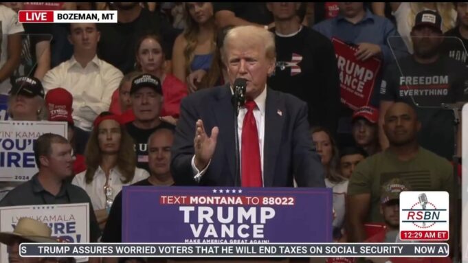 President Trump During Rally in Bozeman, Montana: “Vote Republican and We Will Begin the Largest Deportation Operation in American History” (VIDEO) | The Gateway Pundit