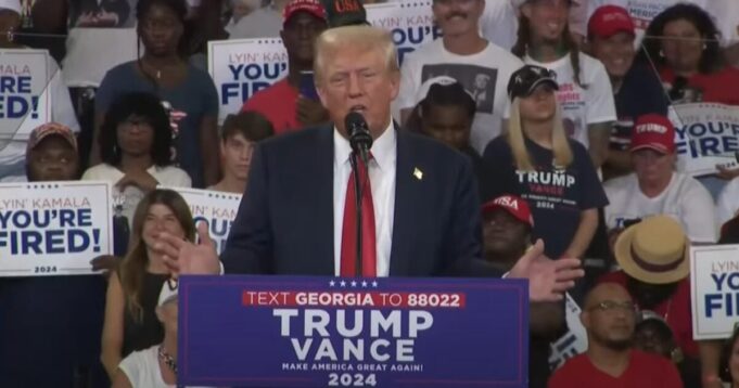 “They Don’t Want the Vote to Be Honest” – Trump Calls Out Dirty Brad Raffensperger at Gov. Brian Kemp at Atlanta Rally | The Gateway Pundit