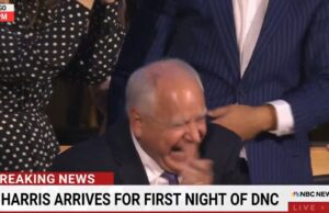 Kamala Surprises DNC Convention Crowd and Walks on Stage – Weird Tim Walz Cracks Up in Stands WTH? – VIDEO | The Gateway Pundit