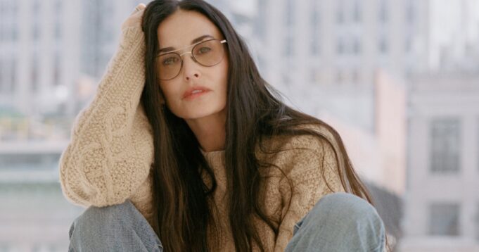 Demi Moore Cozies Up in J. Crew’s Fall 2024 Must-Haves
