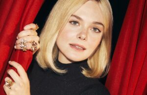 Elle Fanning Goes to the Movies in Cartier Jewelry