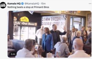 Team Harris Trolls JD Vance after He Was Reportedly Turned Away by Primanti Bros
