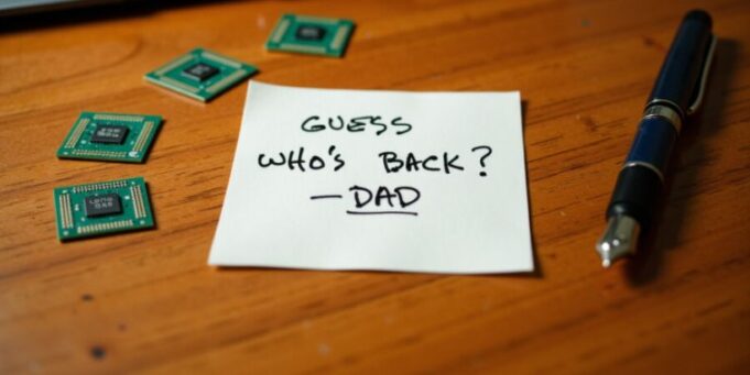 My dead father is “writing” me notes again