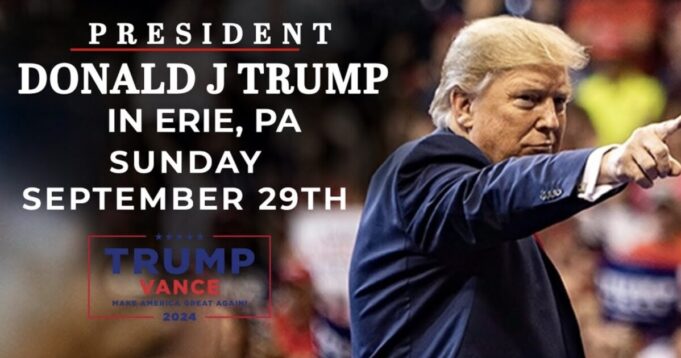 WATCH LIVE: President Trump Holds Rally in Erie, Pennsylvania | The Gateway Pundit