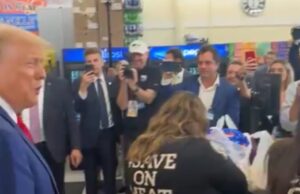 WATCH: President Trump Helps Mom of Three Pay For Her Groceries | The Gateway Pundit