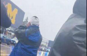 Michigan Fans Wait in the Rain to Boo Tampon Tim at Big House on Saturday | The Gateway Pundit