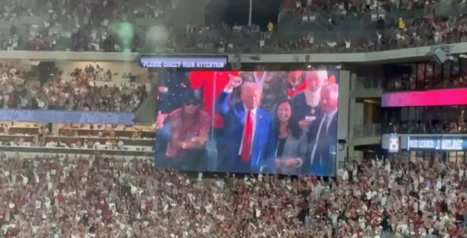 ALABAMA CROWD ROARS! As Trump Is Pictured on the Big Screen at Bryant-Denny Stadium for Alabama-Georgia Game (VIDEO) | The Gateway Pundit