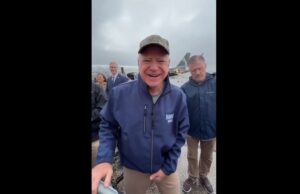 Tampon Tim Wears His Stolen Valor Cap at Michigan Game – Grabs His Sack for the Cameras | The Gateway Pundit