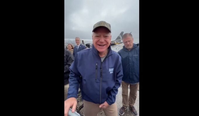 Tampon Tim Wears His Stolen Valor Cap at Michigan Game – Grabs His Sack for the Cameras | The Gateway Pundit