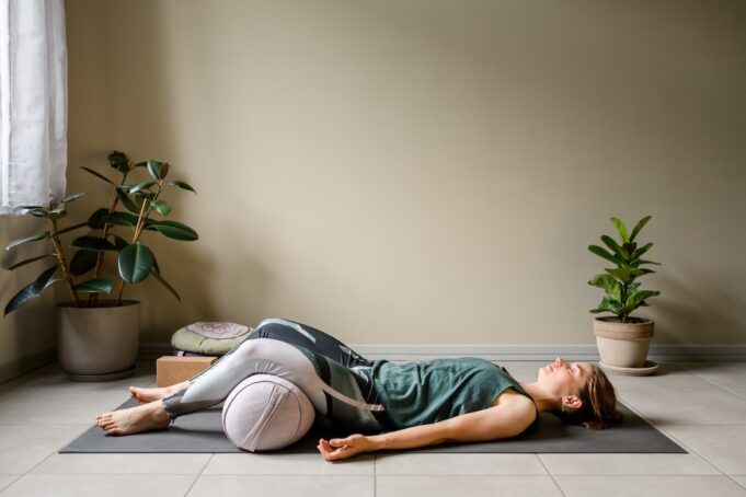 A Bolster Pillow Yoga Flow for Ultimate Relaxation
