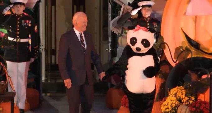 Jill Biden Shows Up to White House Halloween Celebration Dressed as a Giant Panda (VIDEO) | The Gateway Pundit