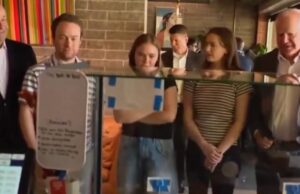 Tim Walz and Doug Emhoff Walk Away From Cashier at Coffee Shop without Paying, Leaving Tim’s Daughter Scrambling to Get Staffer’s Credit Card (VIDEO) | The Gateway Pundit