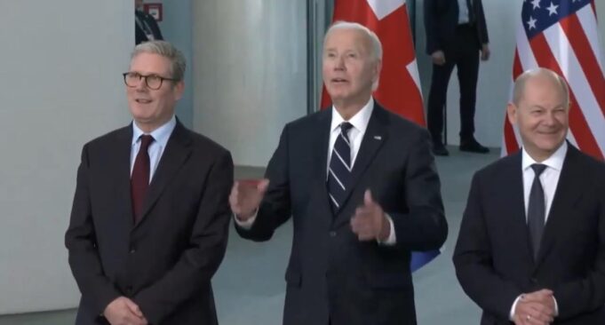 HE’S SHOT: Joe Biden Blurts Out “Don’t Jump!” as Reporters Ask Him Questions in Berlin – European Leaders Laugh (VIDEO) | The Gateway Pundit