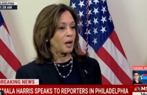 She’s Cooked: Harris Tells Reporter ‘My Internal Polling is My Instinct,’ Amid Poor Poll Performance | The Gateway Pundit