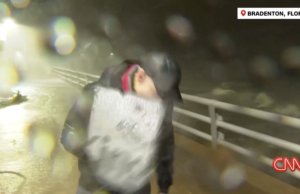 WATCH: Anderson Cooper Hit in the Face by Flying Debris During Hurricane Milton Coverage | The Gateway Pundit