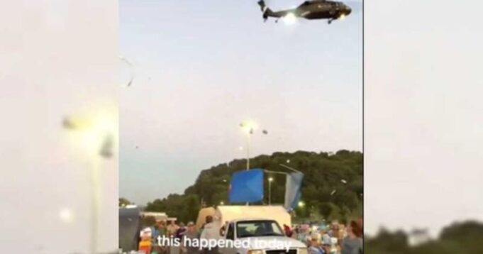 DISTURBING: Helicopter With Pilots Wearing ‘Military Headgear’ Sabotages Hurricane Helene Recovery Supplies at NC Distribution Site – Cajun Navy Confirms (VIDEO) | The Gateway Pundit